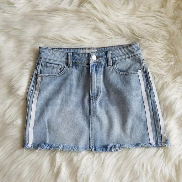 Pacsun Denim Mini Skirt Size 25 - Picture 4 of 11